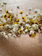 Peineta Joy detalle flores silvestres preservadas · Menorca Flowers